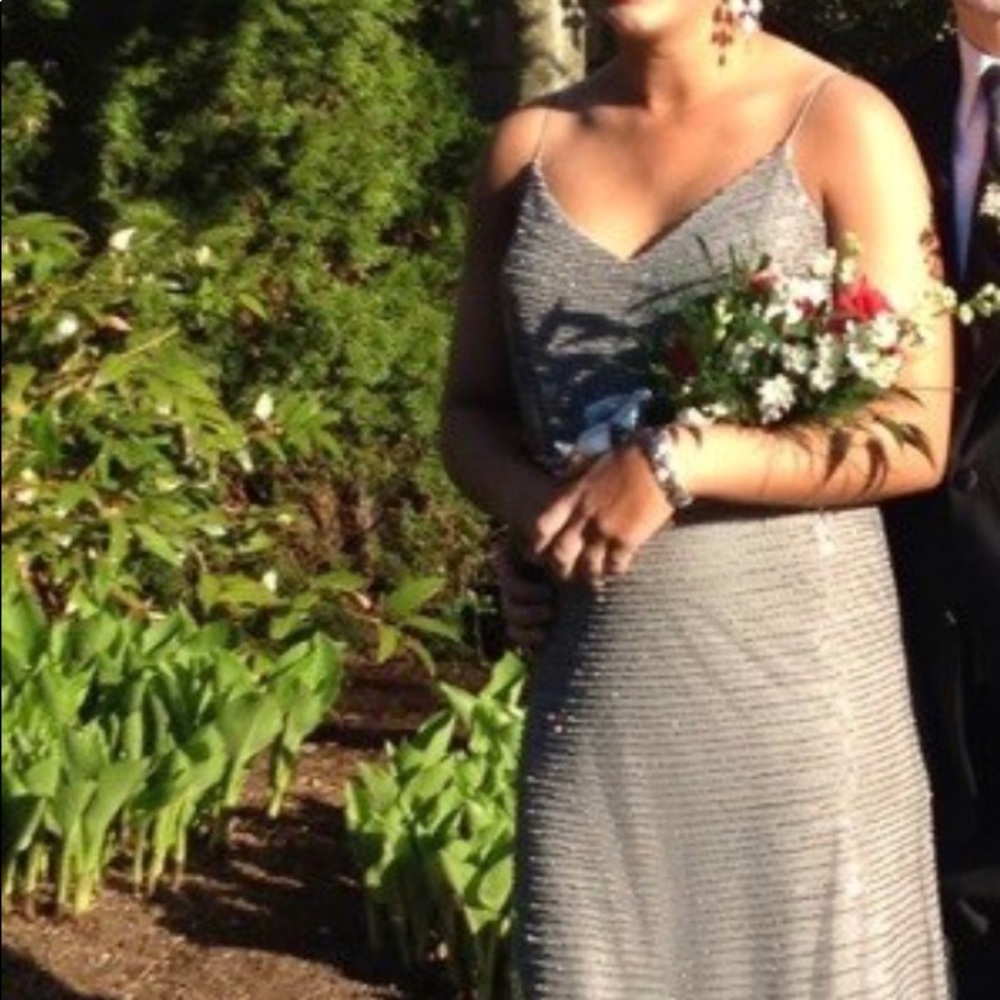 Adrienne Papell beaded full length dress